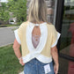 Open Air Stripe Top- Yellow