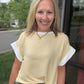 Open Air Stripe Top- Yellow