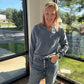 Mineral Lace Sweatshirt- Blue