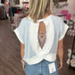 Open Air Stripe Top-Blue