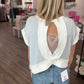 Open Air Stripe Top-Blue