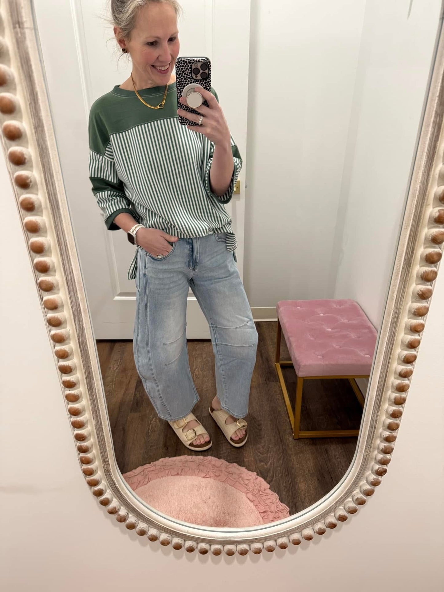 Light Wash Barrel Jeans