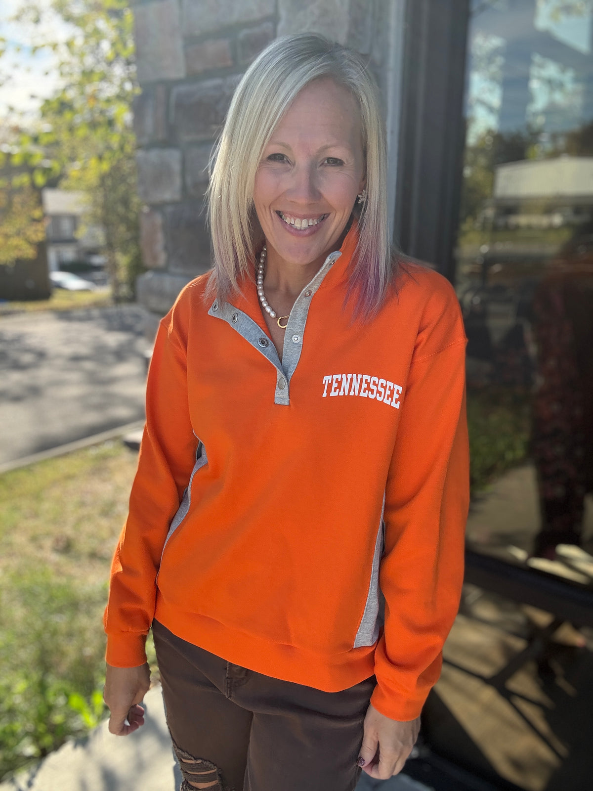 Rocky Top Varsity Pullover- Orange