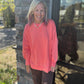 Keepsake Pullover- Coral