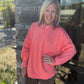 Keepsake Pullover- Coral