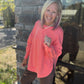 Keepsake Pullover- Coral