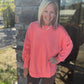 Keepsake Pullover- Coral