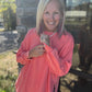 Keepsake Pullover- Coral