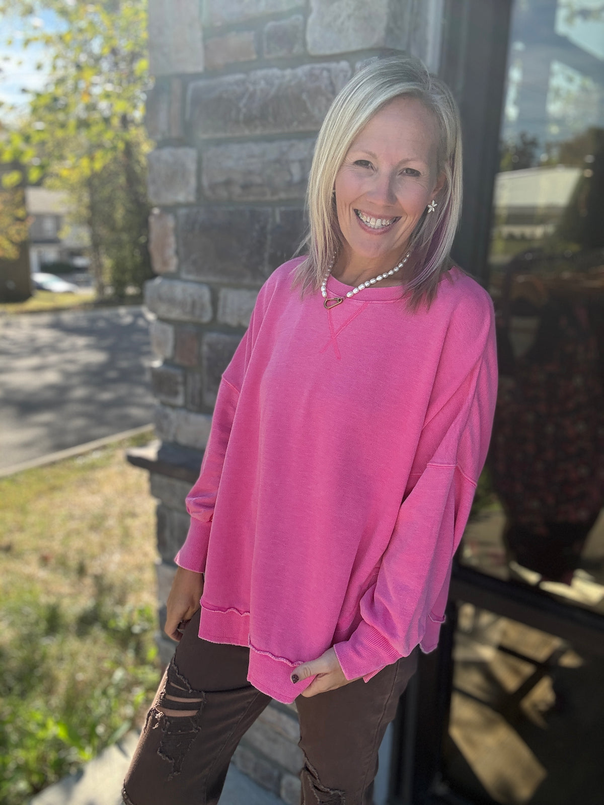 Keepsake Pullover- Pink