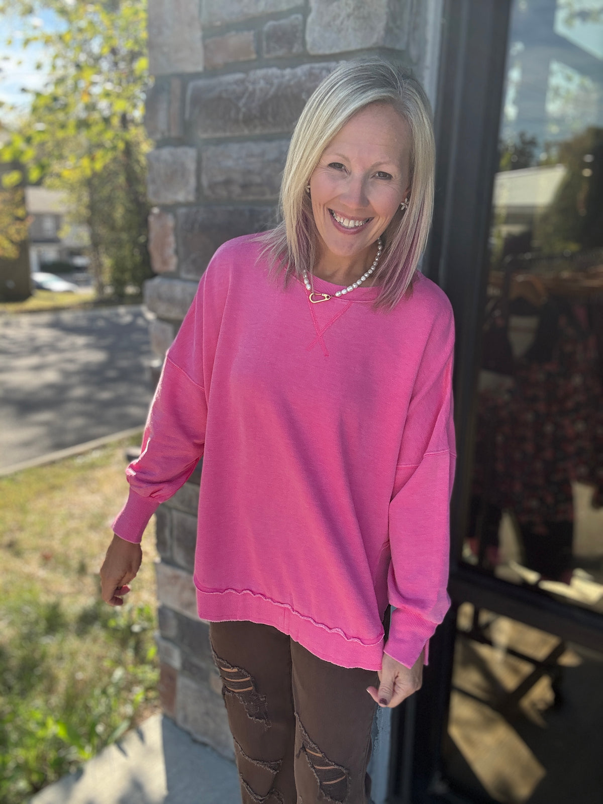 Keepsake Pullover- Pink