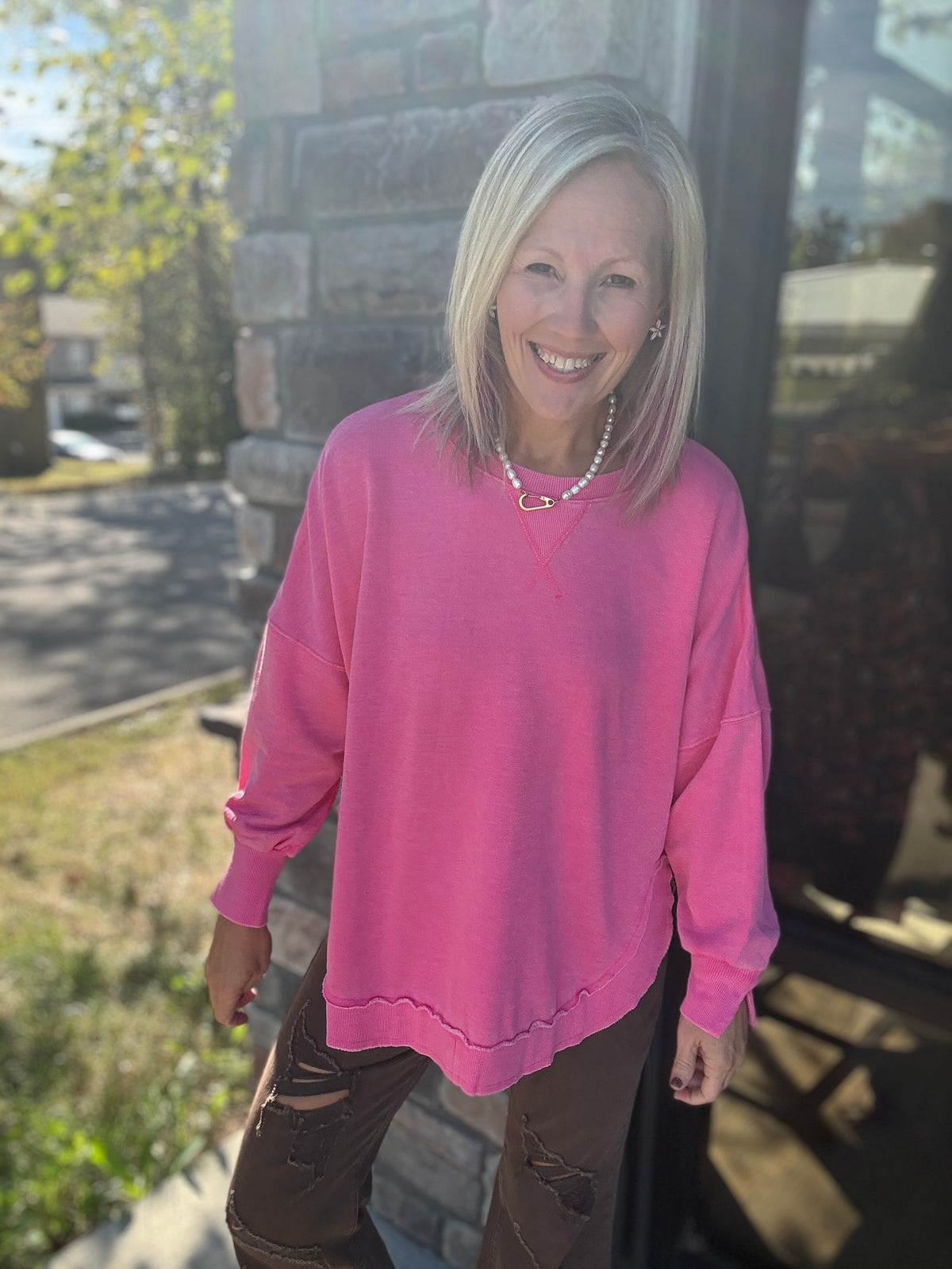 Keepsake Pullover- Pink