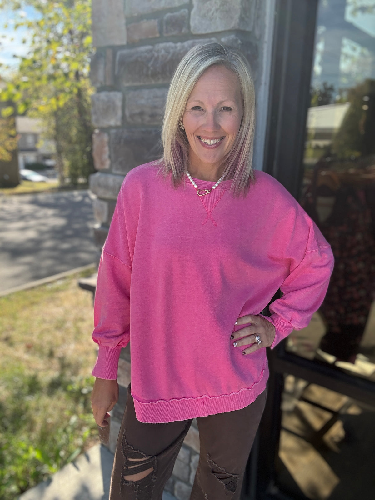 Keepsake Pullover- Pink