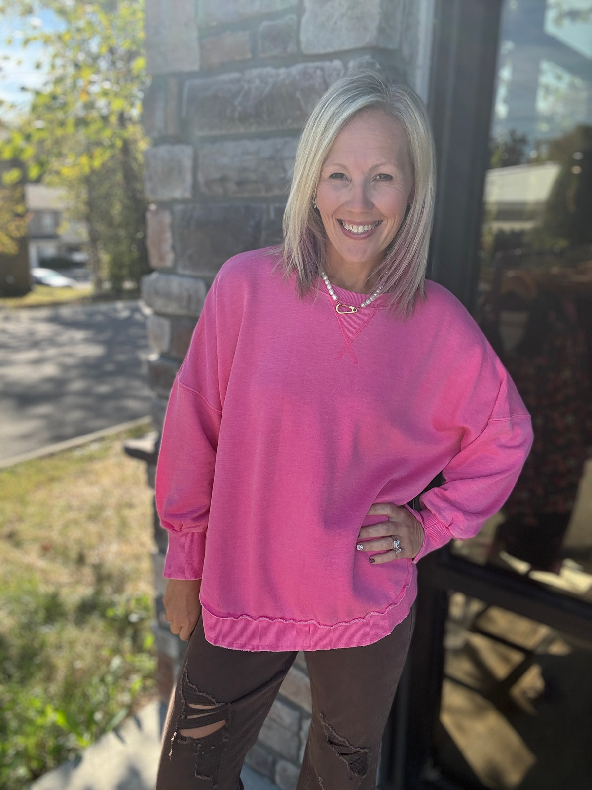 Keepsake Pullover- Pink