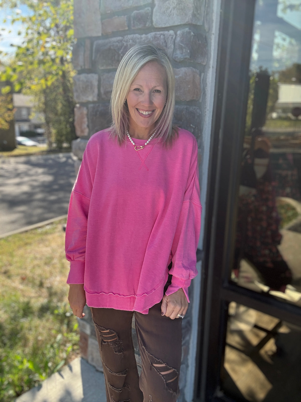 Keepsake Pullover- Pink
