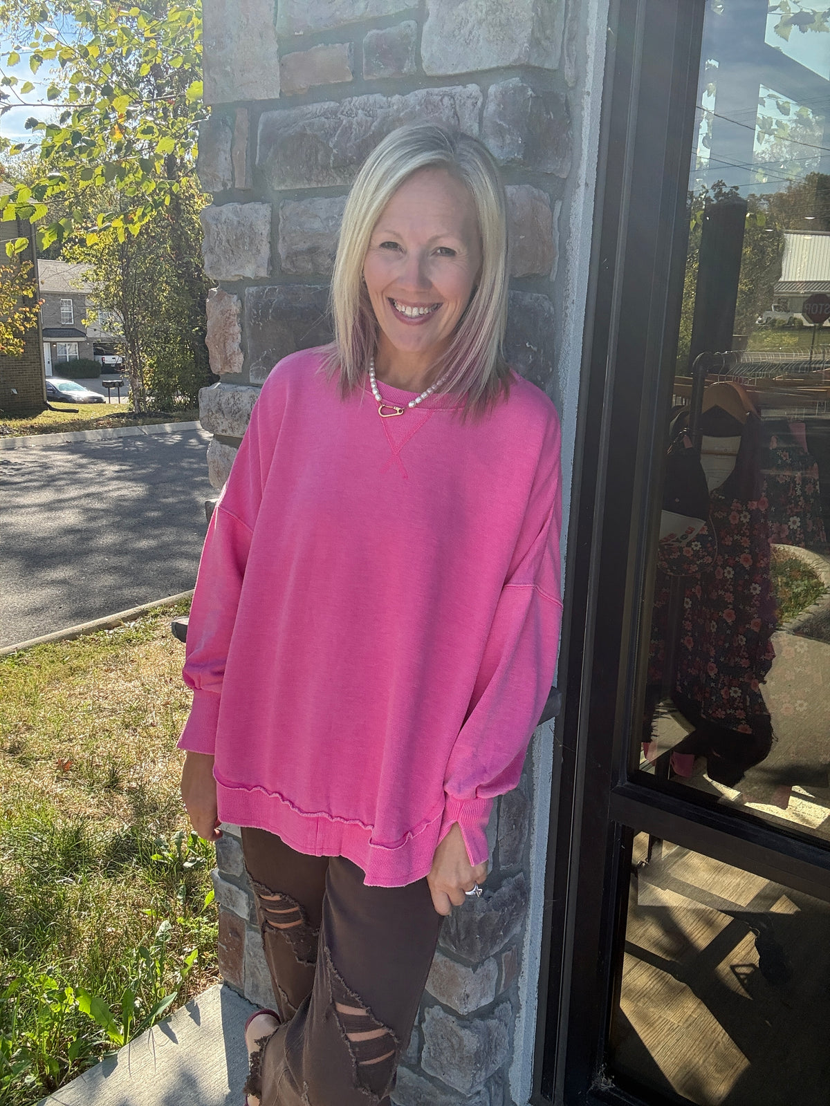 Keepsake Pullover- Pink