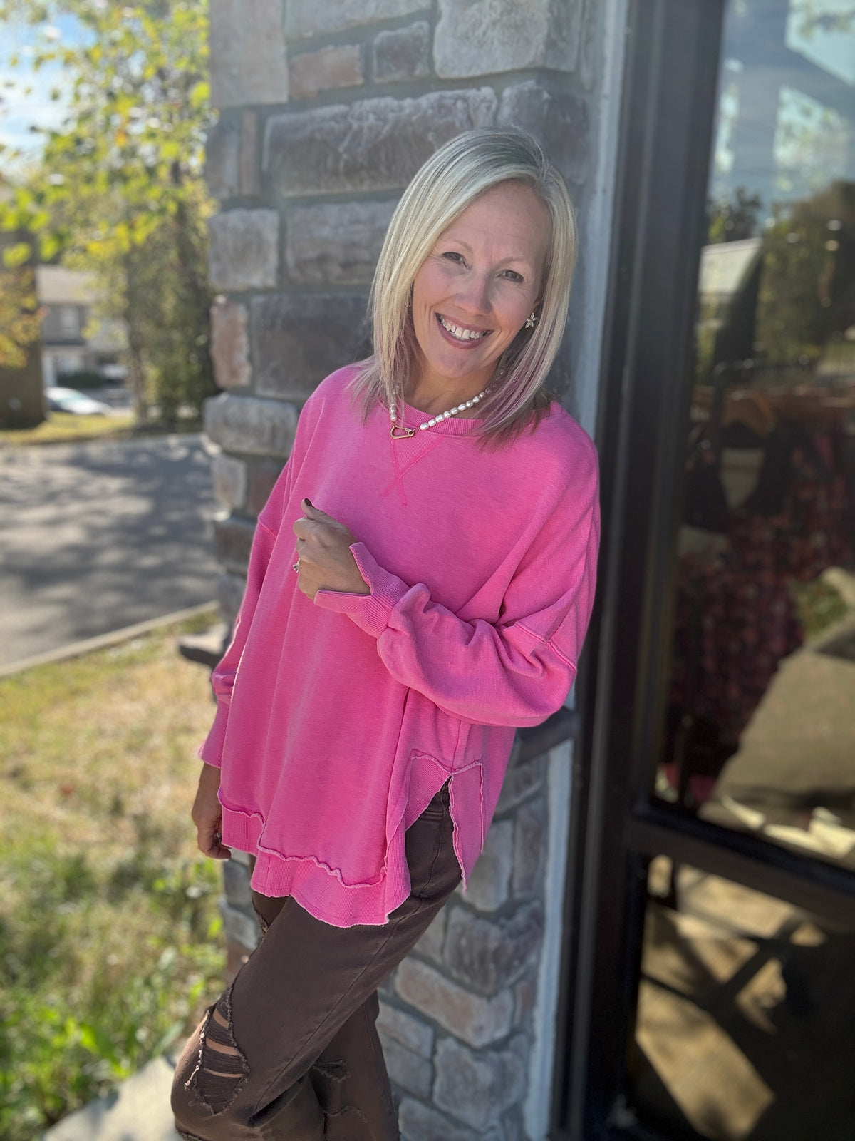 Keepsake Pullover- Pink