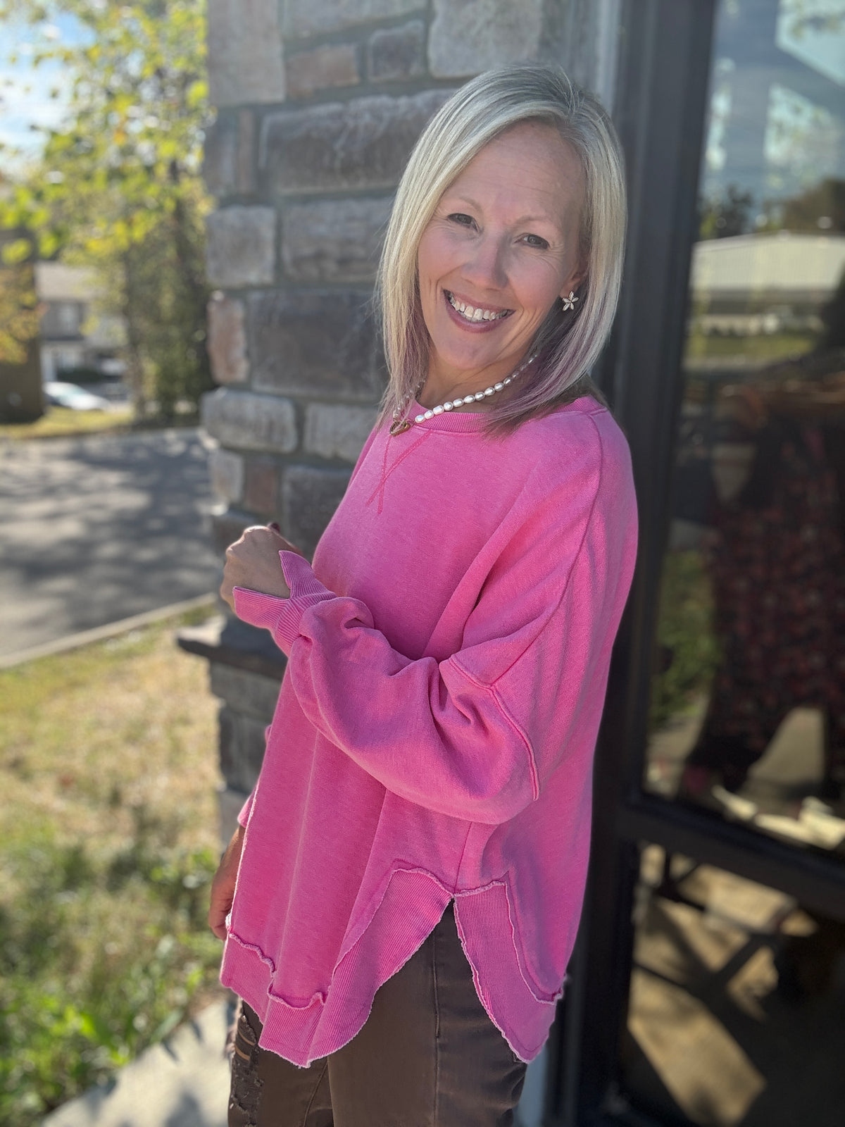 Keepsake Pullover- Pink