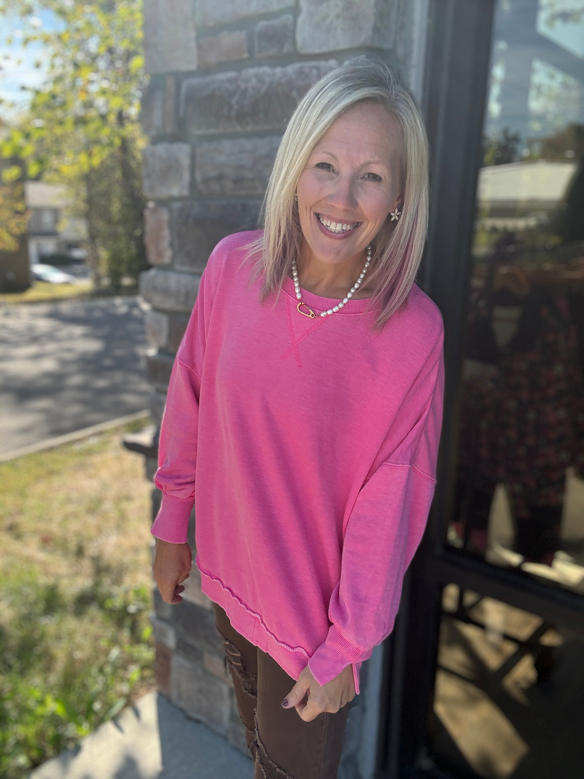 Keepsake Pullover- Pink
