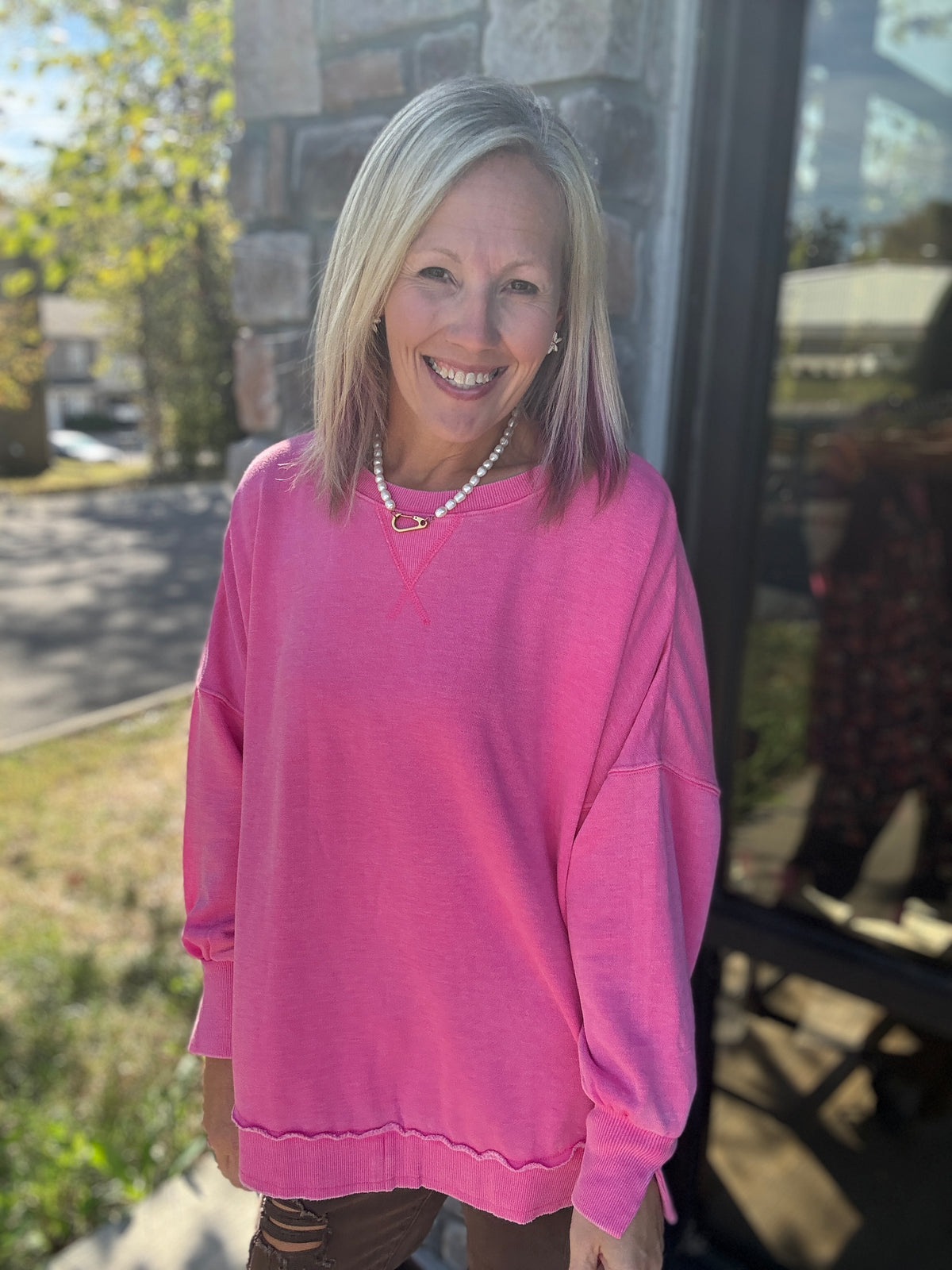 Keepsake Pullover- Pink