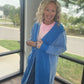 It's Friday Cardi- Blue