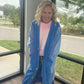 It's Friday Cardi- Blue