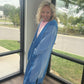 It's Friday Cardi- Blue