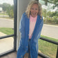 It's Friday Cardi- Blue