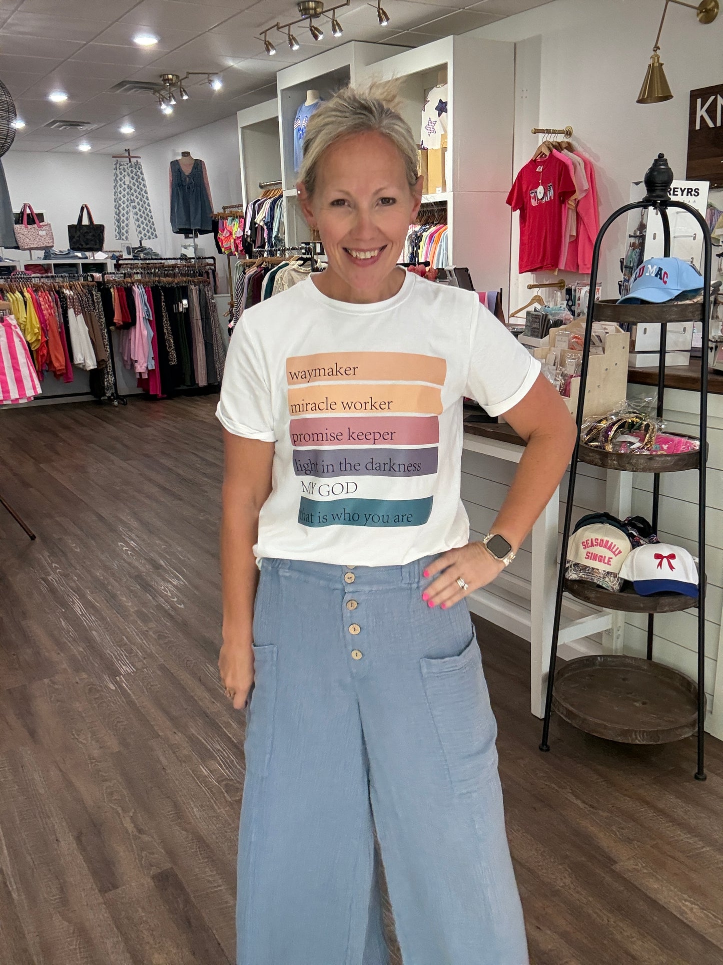 Boardwalk Gauze Pants- Denim