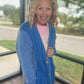 It's Friday Cardi- Blue