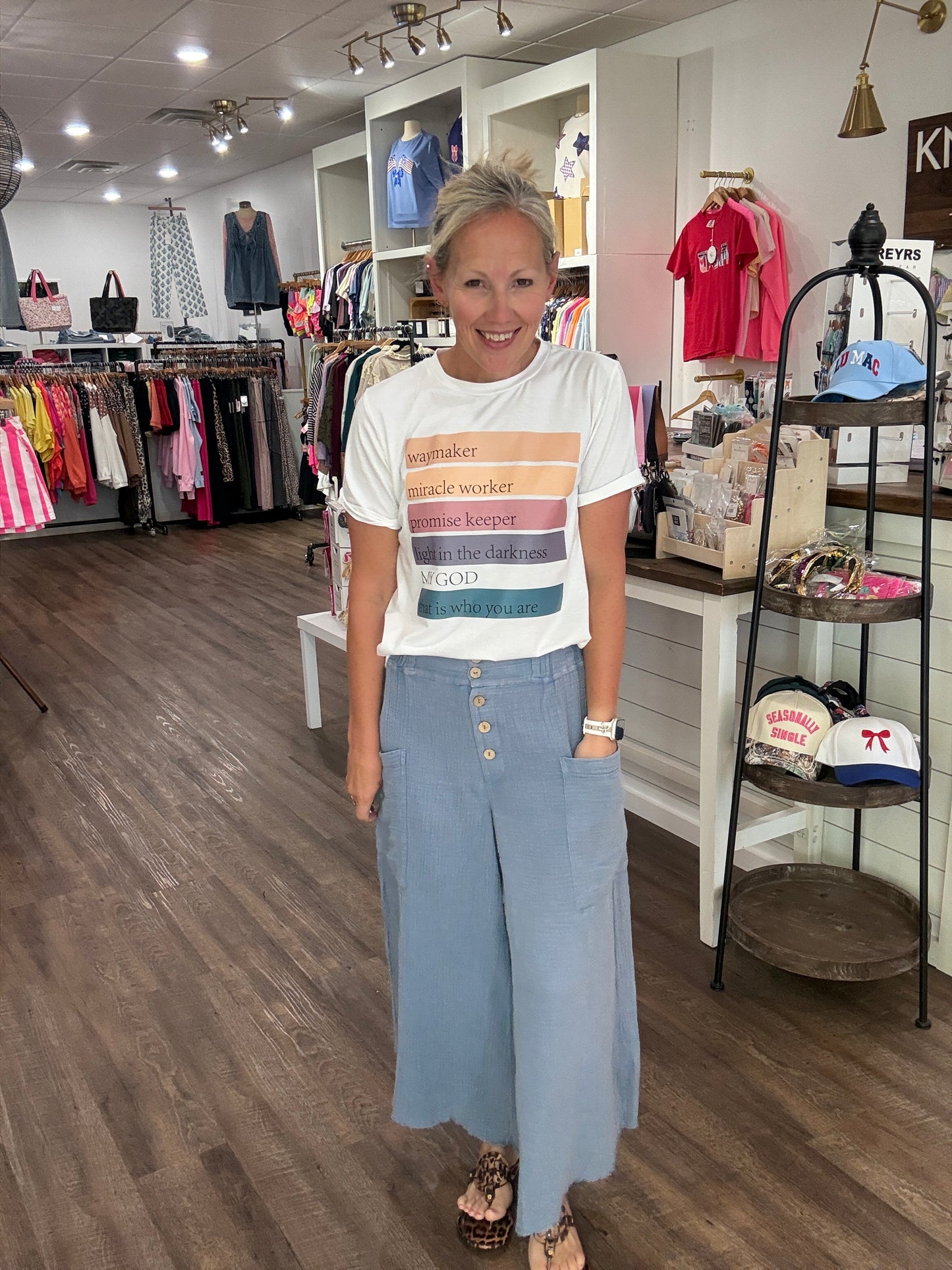 Boardwalk Gauze Pants- Denim