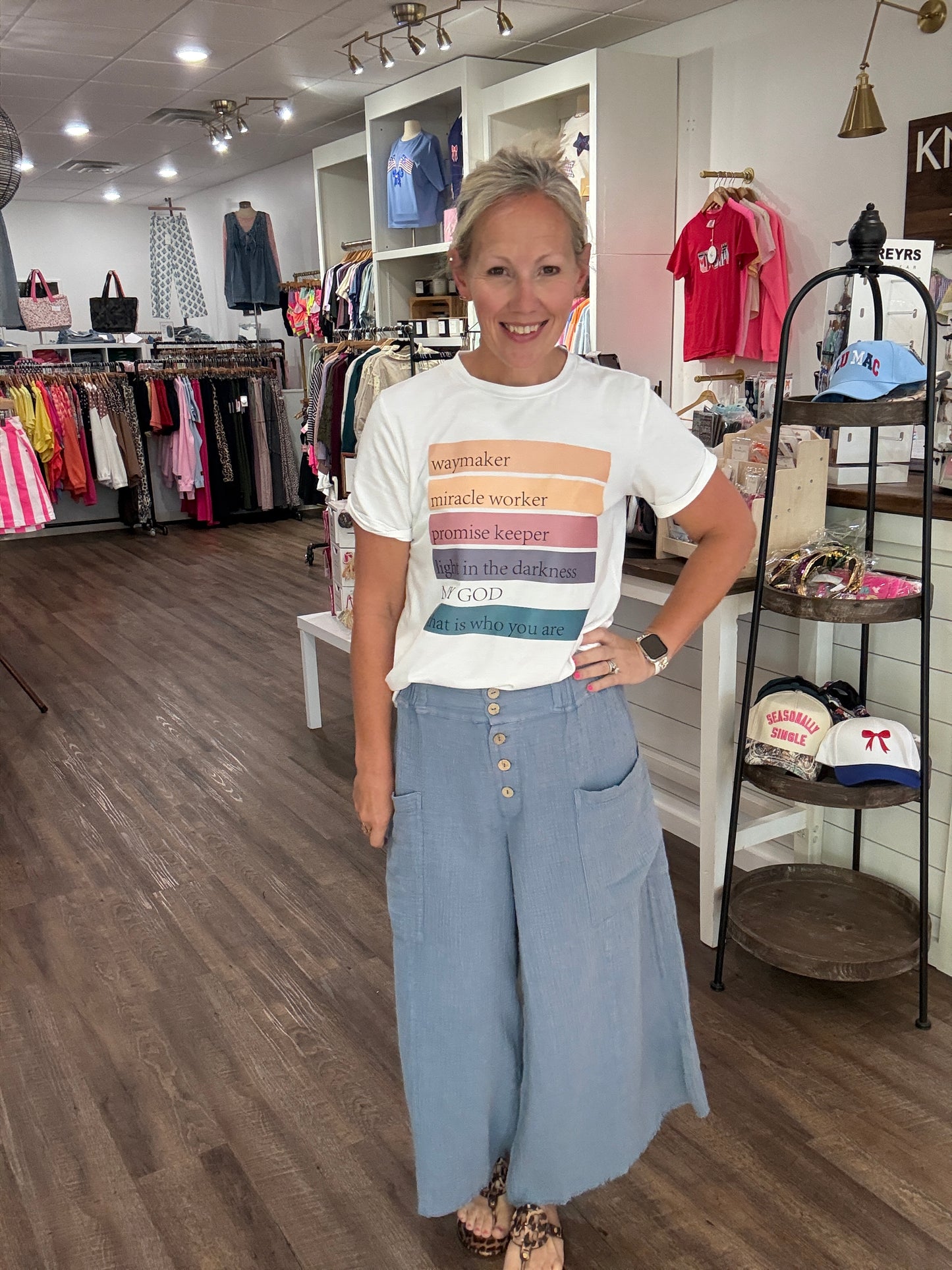 Boardwalk Gauze Pants- Denim
