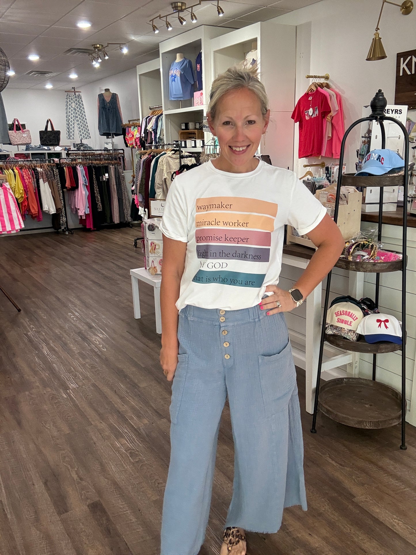 Boardwalk Gauze Pants- Denim