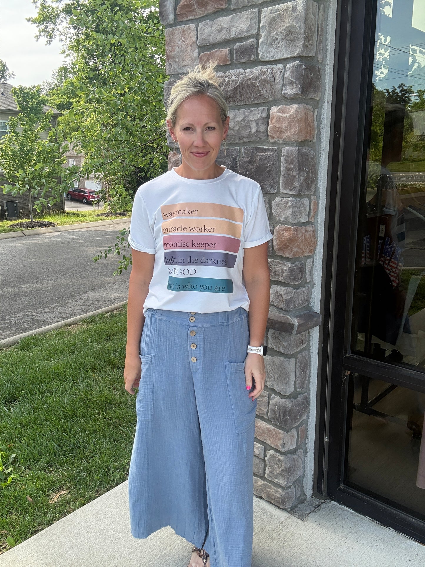 Boardwalk Gauze Pants- Denim