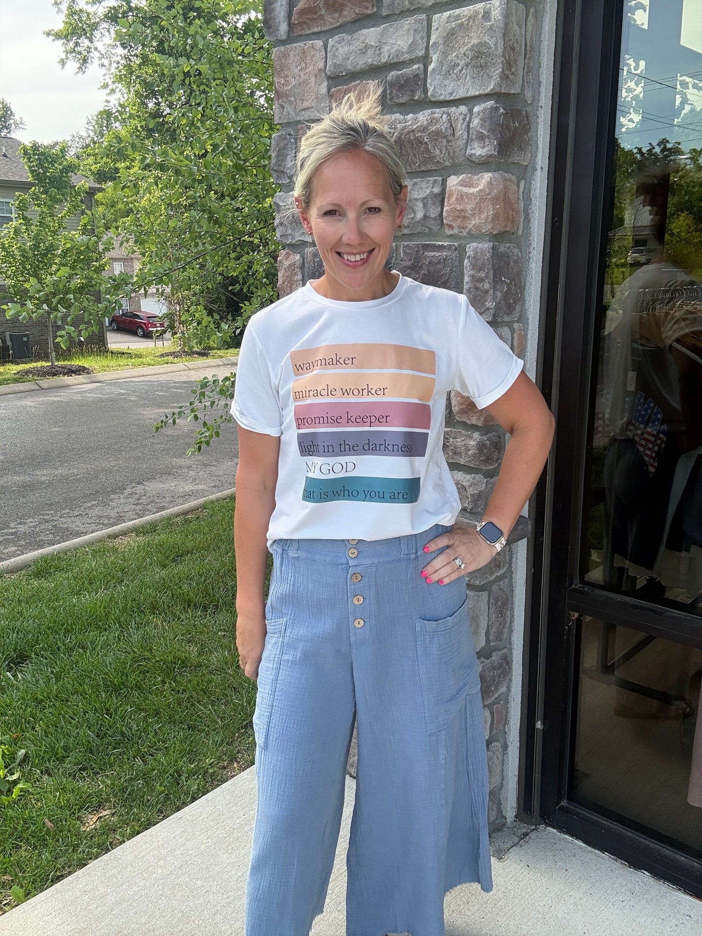 Boardwalk Gauze Pants- Denim