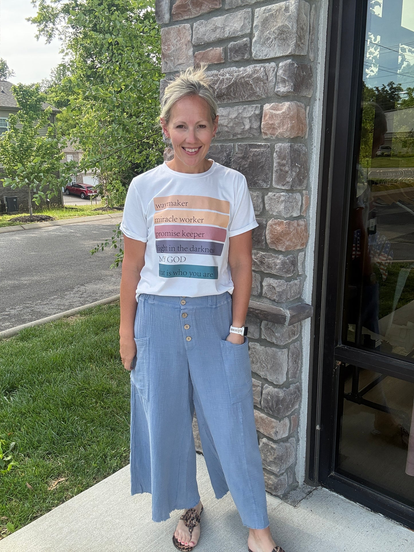 Boardwalk Gauze Pants- Denim