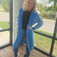 It's Friday Cardi- Blue