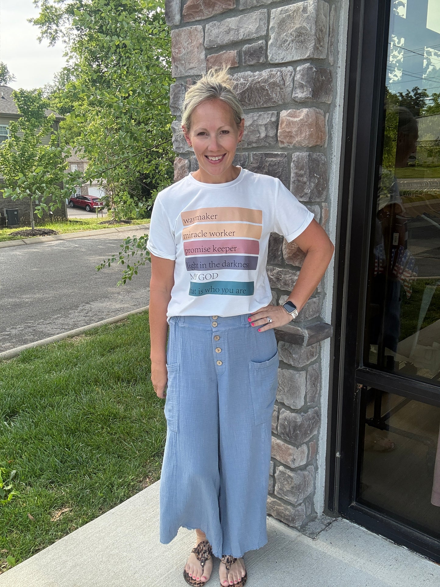 Boardwalk Gauze Pants- Denim