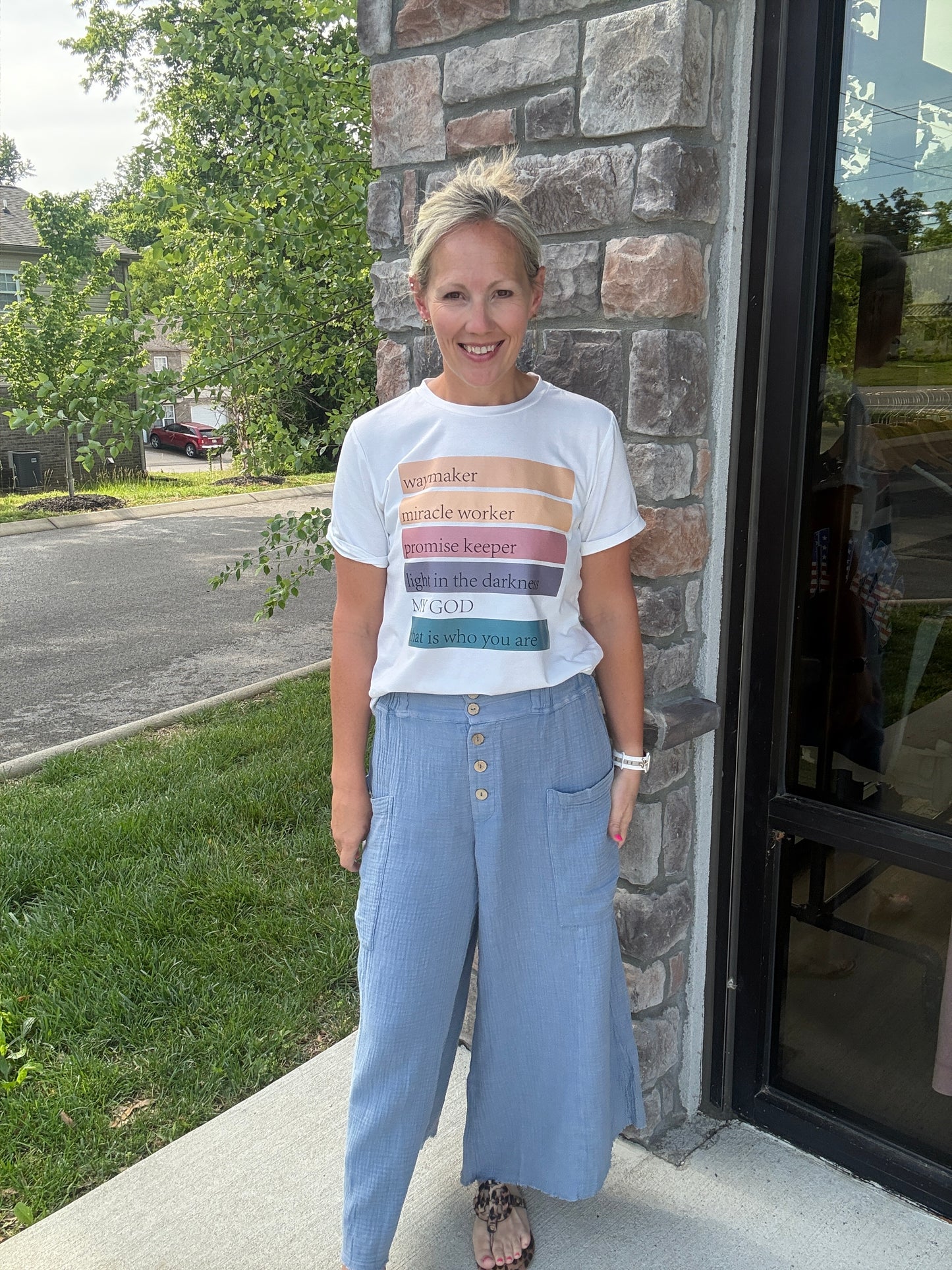 Boardwalk Gauze Pants- Denim
