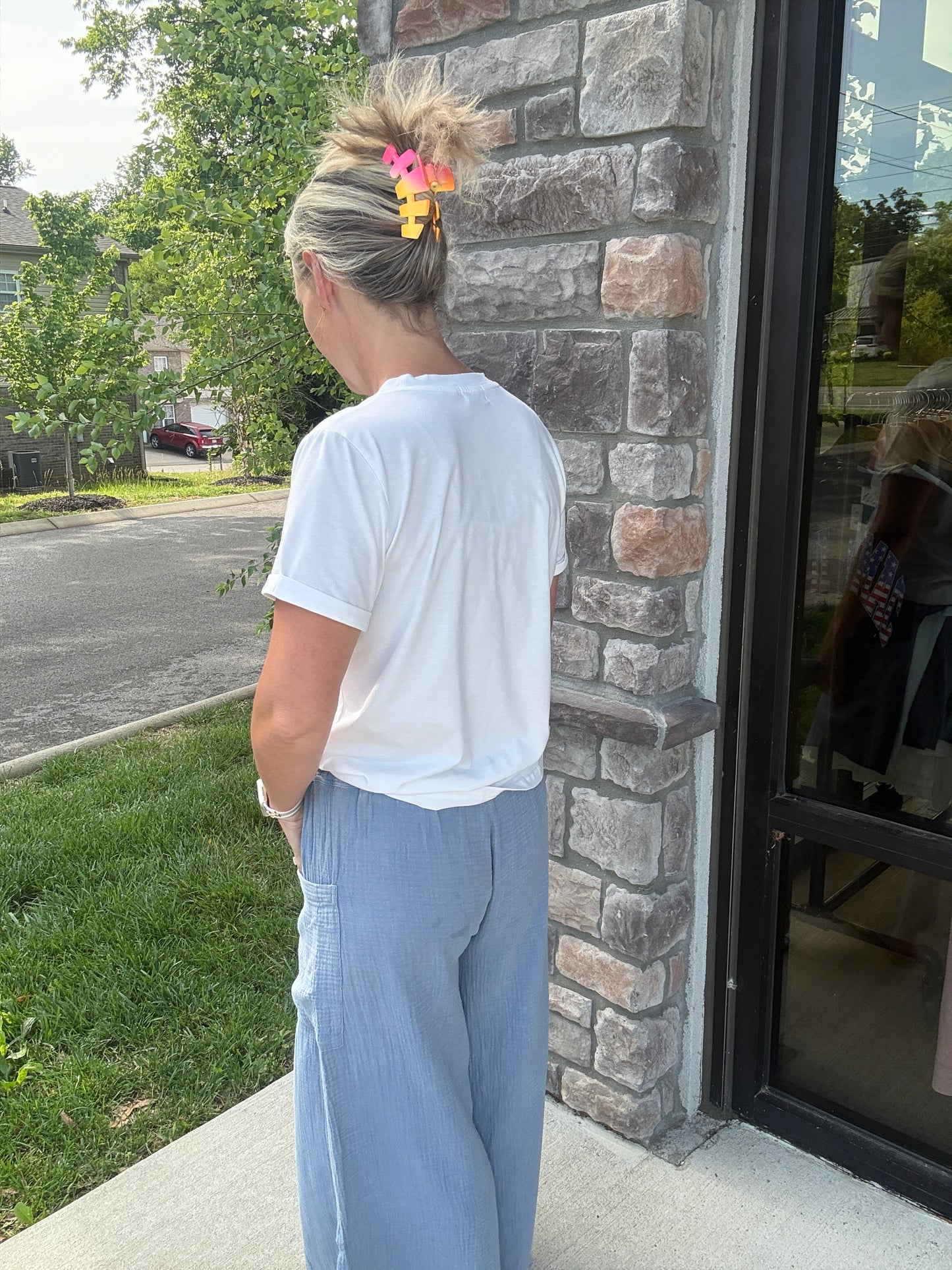 Boardwalk Gauze Pants- Denim