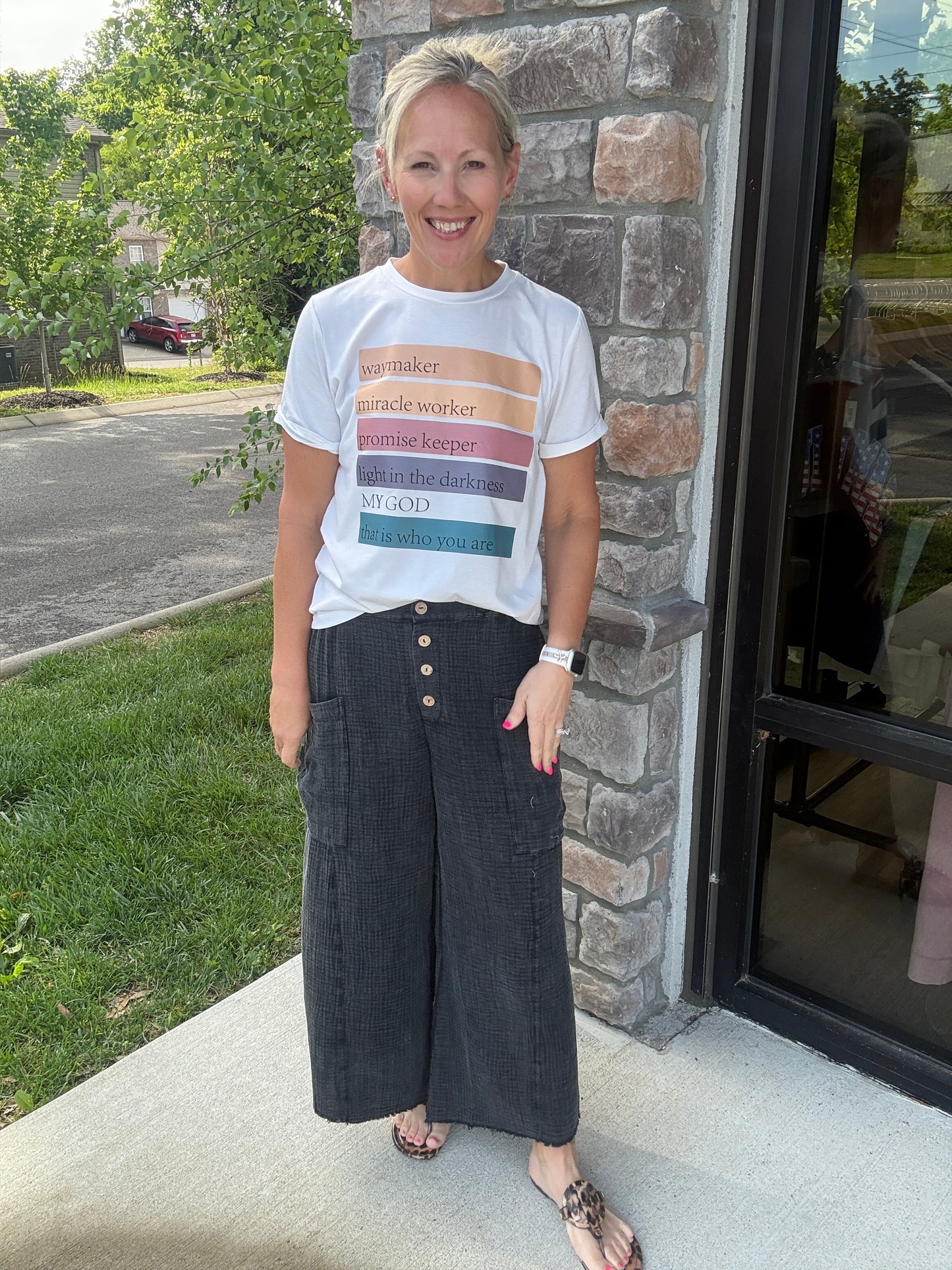 Boardwalk Gauze Pants- Black