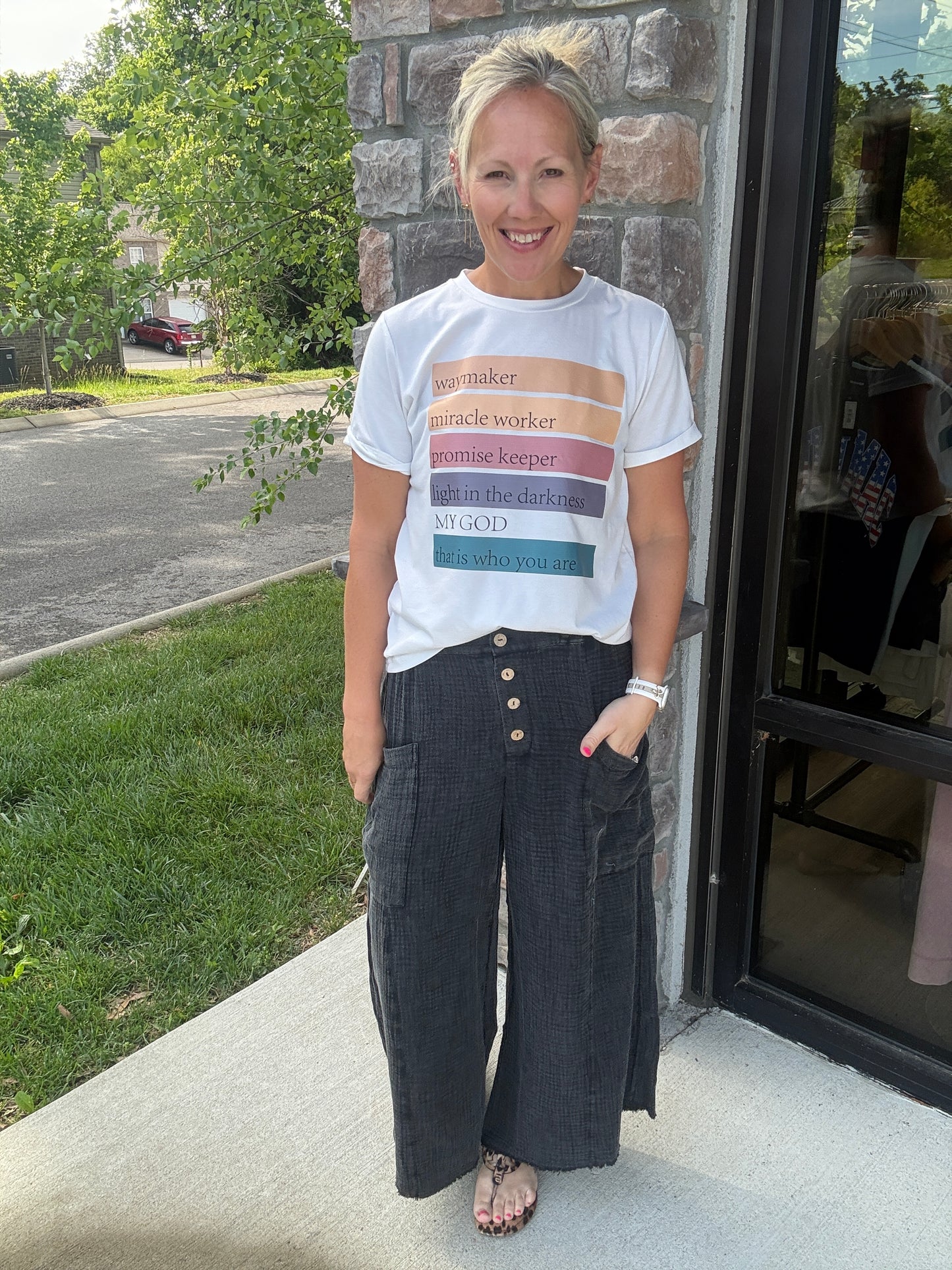Boardwalk Gauze Pants- Black