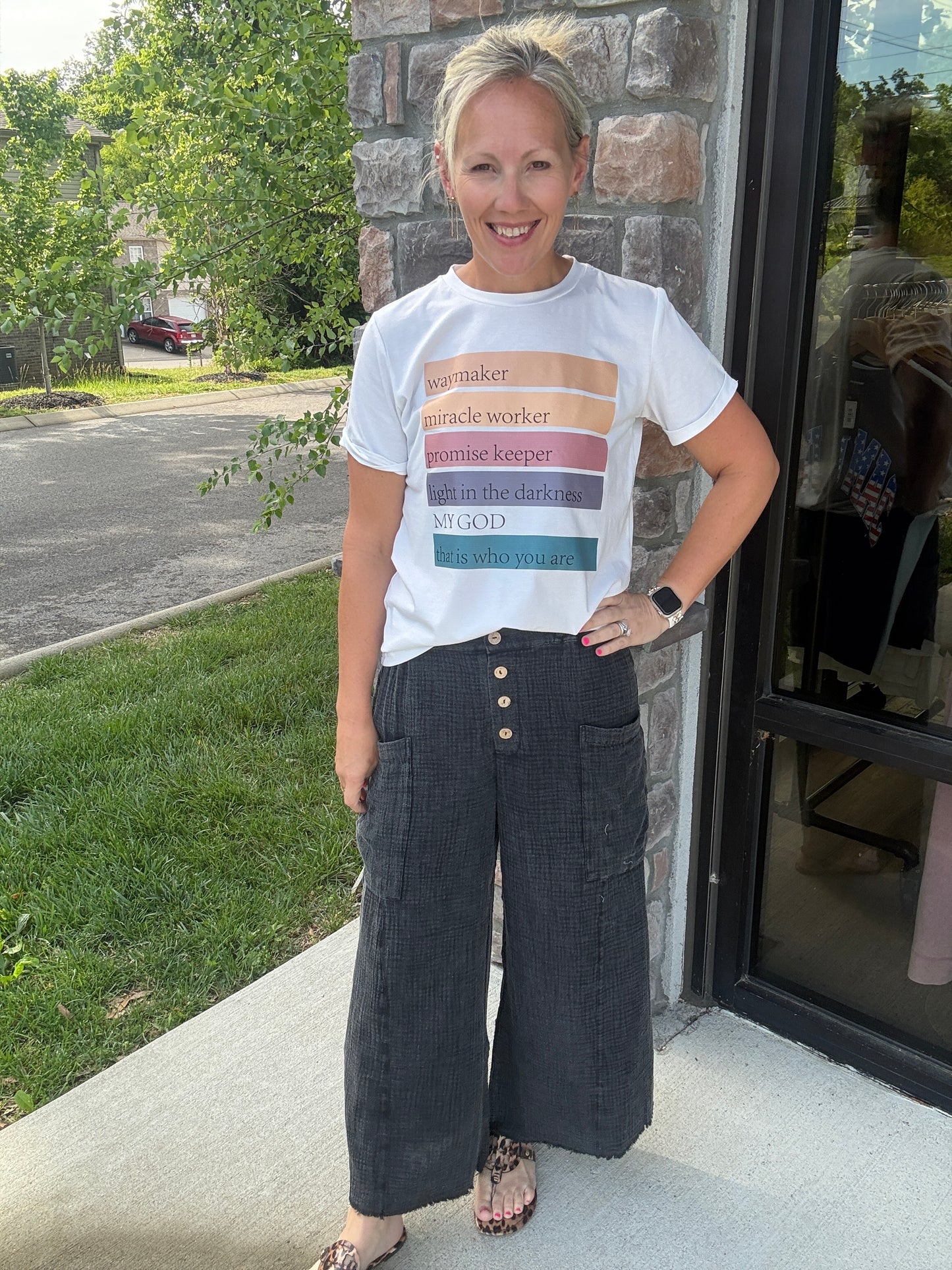 Boardwalk Gauze Pants- Black