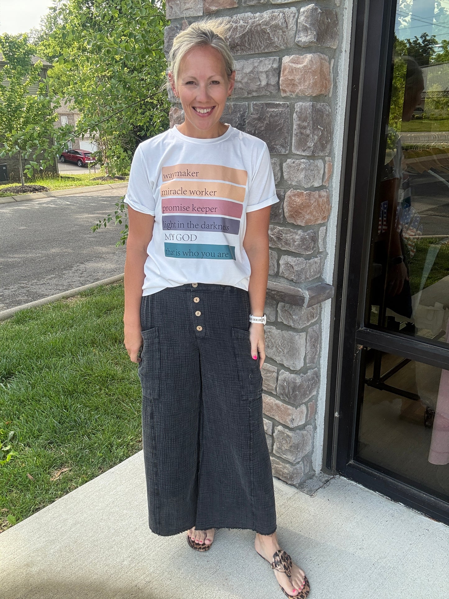 Boardwalk Gauze Pants- Black