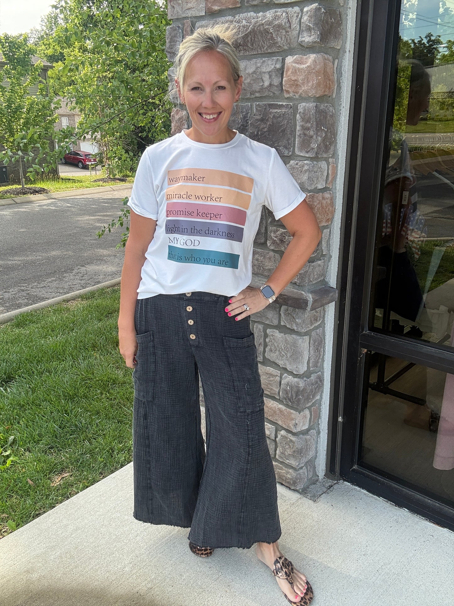 Boardwalk Gauze Pants- Black