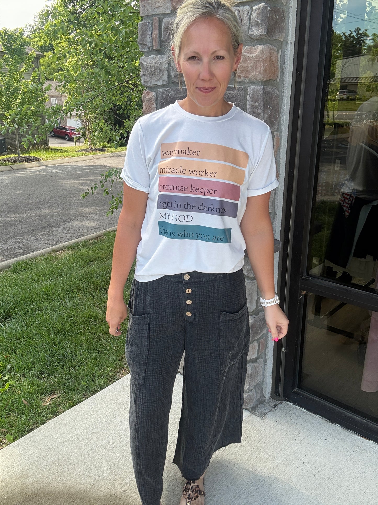 Boardwalk Gauze Pants- Black