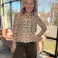 Cheetah Hearts Mesh Top