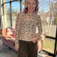 Cheetah Hearts Mesh Top