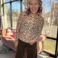 Cheetah Hearts Mesh Top