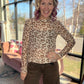 Cheetah Hearts Mesh Top