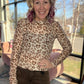 Cheetah Hearts Mesh Top